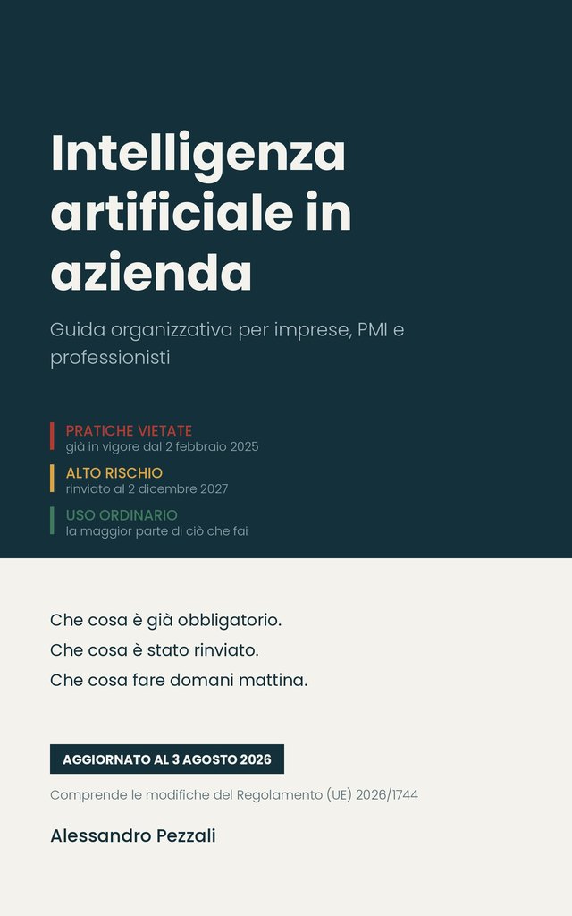 Copertina del libro Intelligenza artificiale in azienda